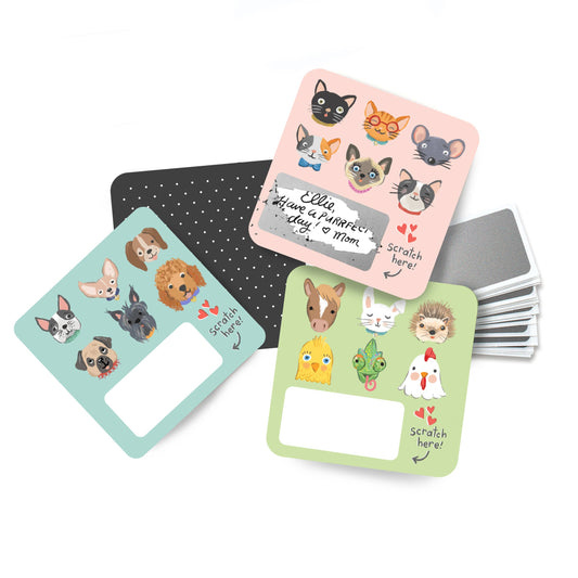 Notas Mascotas (tarjeta rascable)