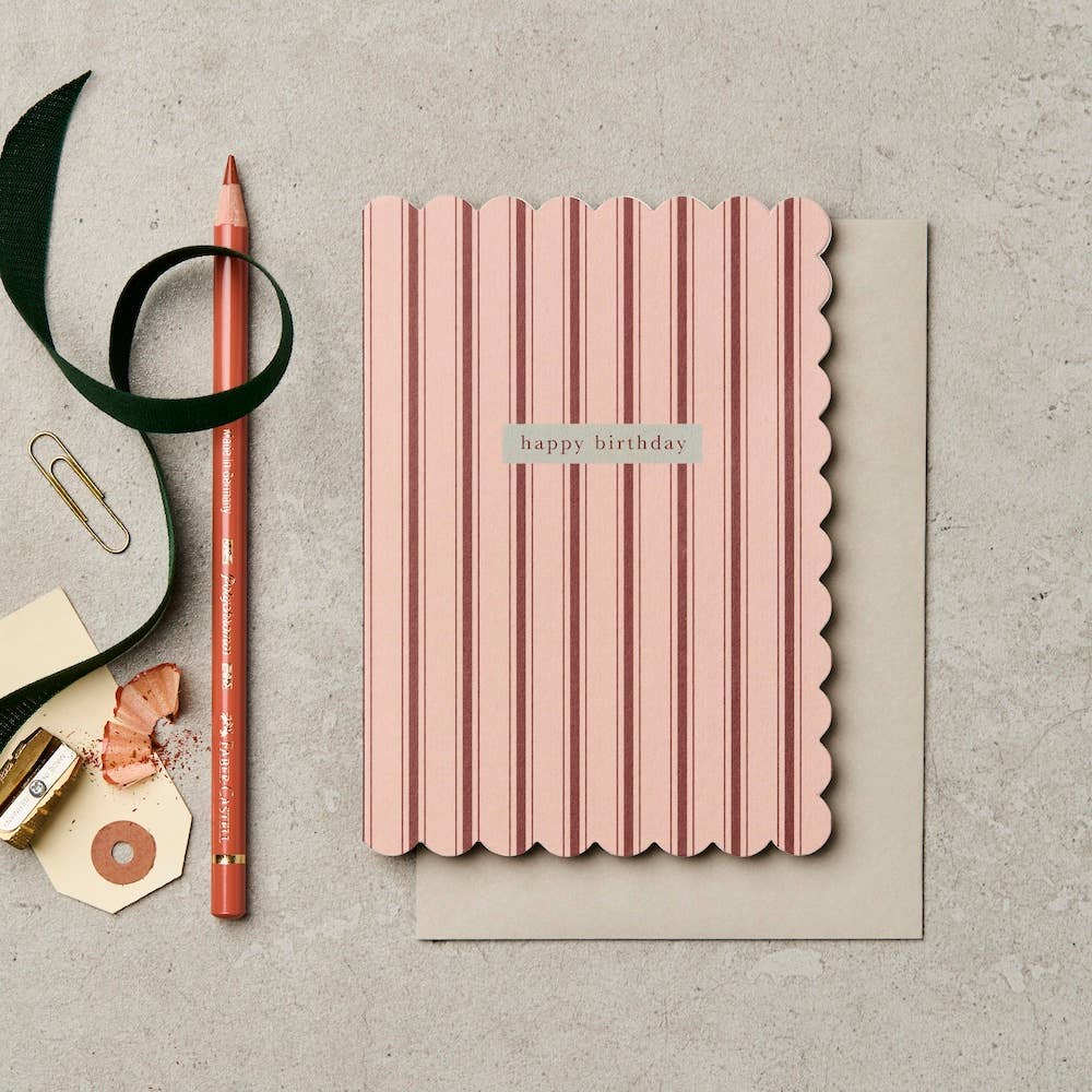 Tarjeta Rayas de Cumpleaños