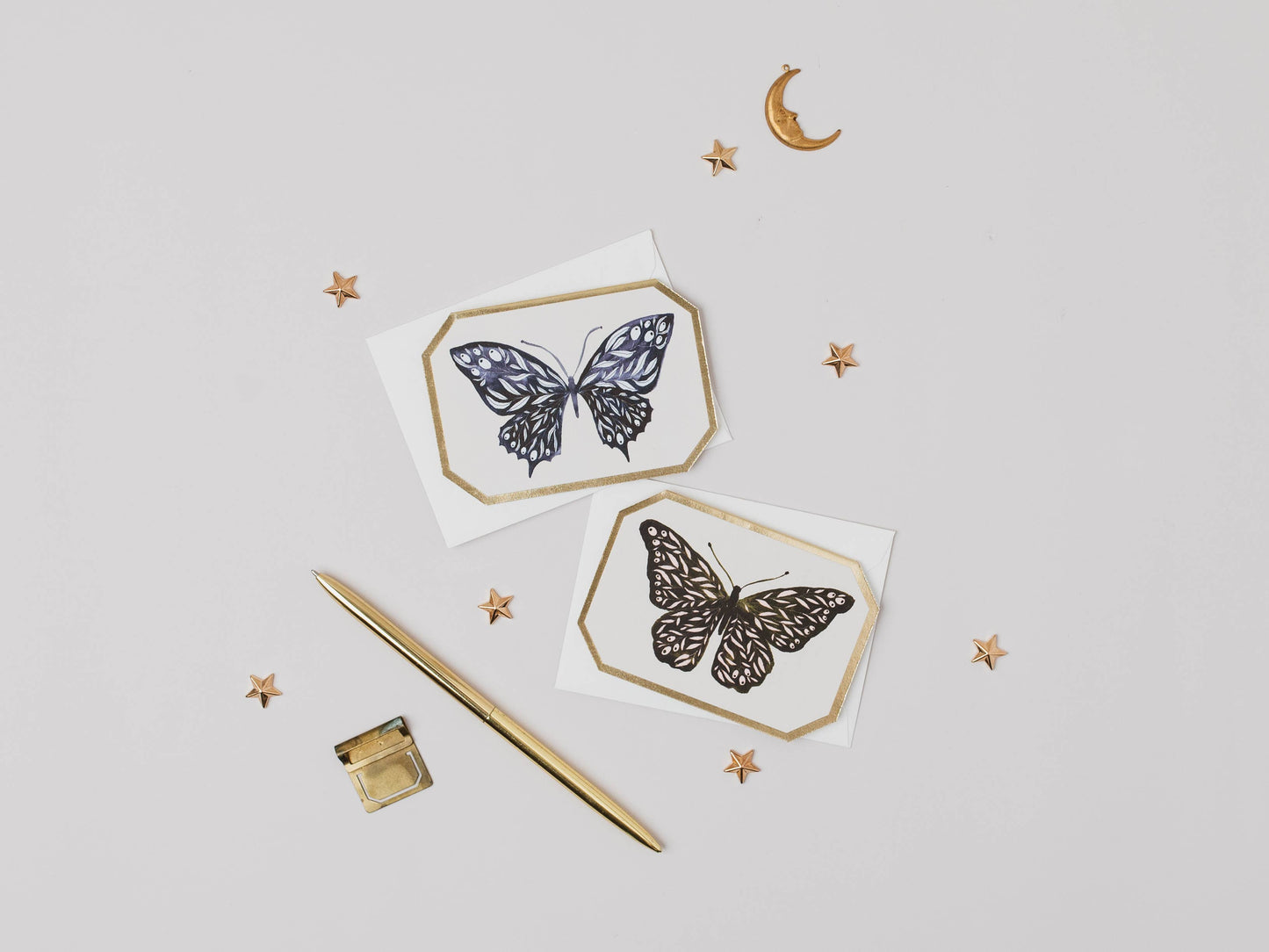 Mini tarjeta Mariposa azul