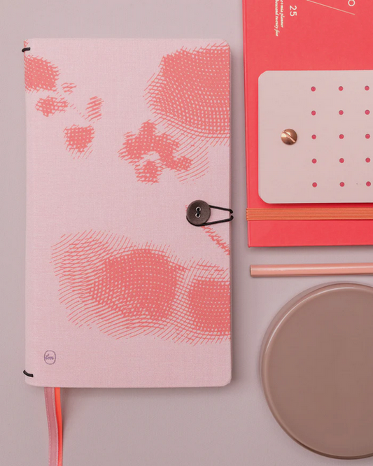 Libreta botón – Flamingo Rose