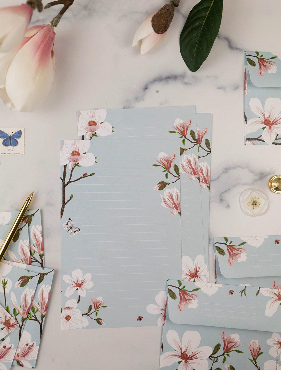 Set de carta Magnolia