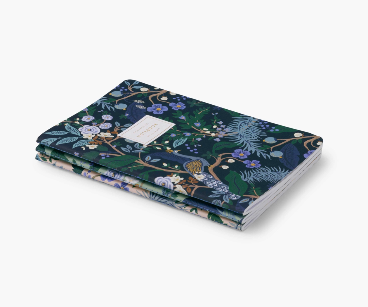 Set de 3 cuadernos Peacock