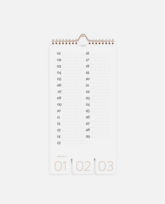 Calendario Cumpleaños rosa (perpetuo)