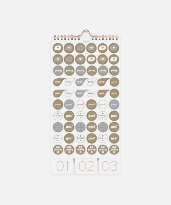 Calendario Cumpleaños rosa (perpetuo)