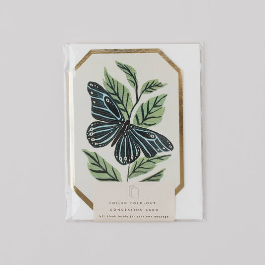 Mini tarjeta Mariposas (concertina)