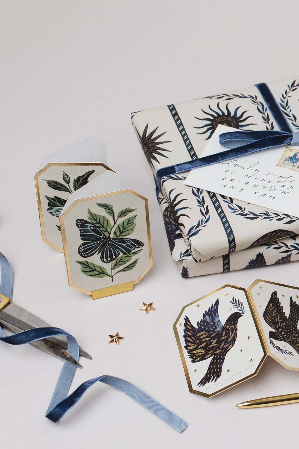 Mini tarjeta Mariposas (concertina)