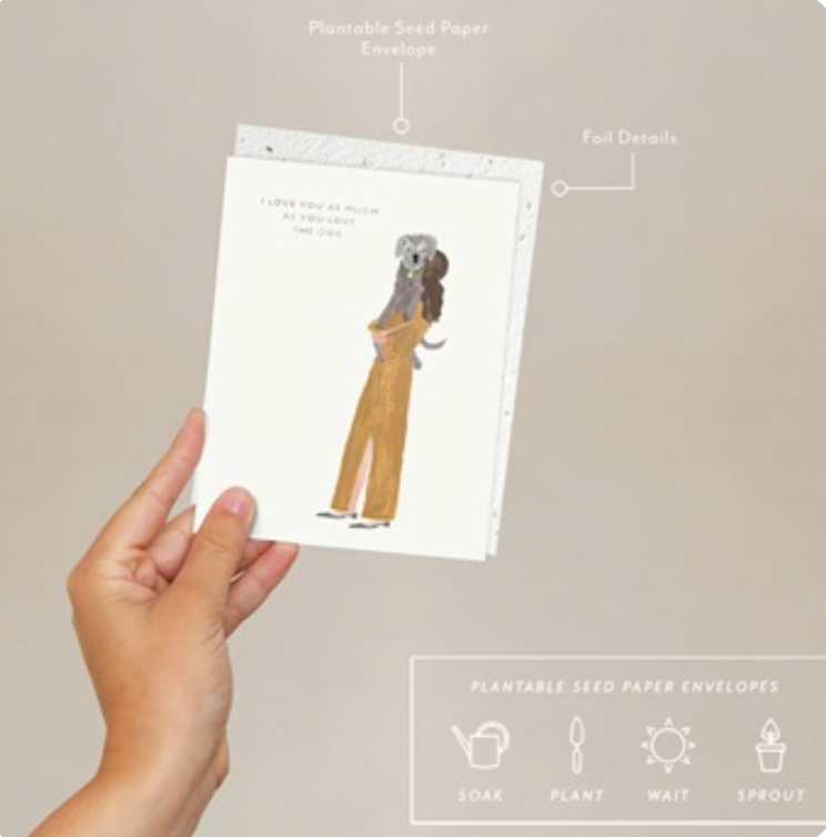 Tarjeta I love you as much...