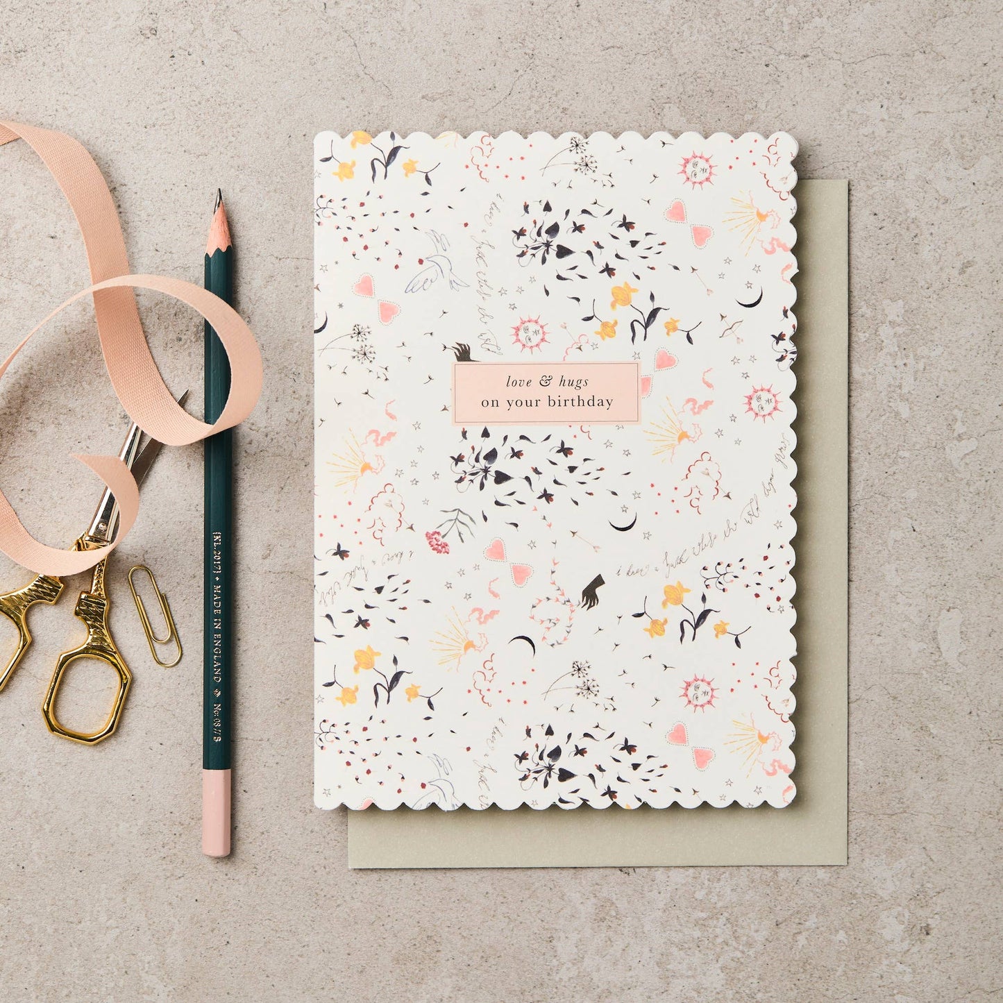 Tarjeta Love & Hugs On Your Birthday