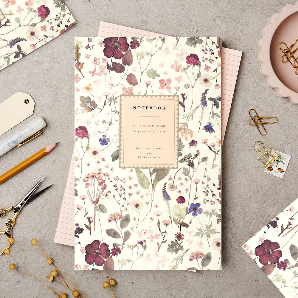 Libreta Pressed Floral II