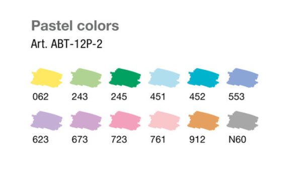 Tombow ABT Colores Pastel (pack 12)