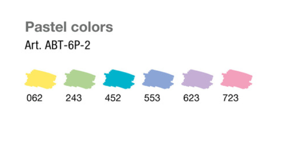 Tombow ABT Colores Pastel (pack 6)