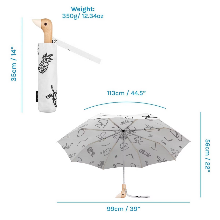 Paraguas Blanco con dibujos