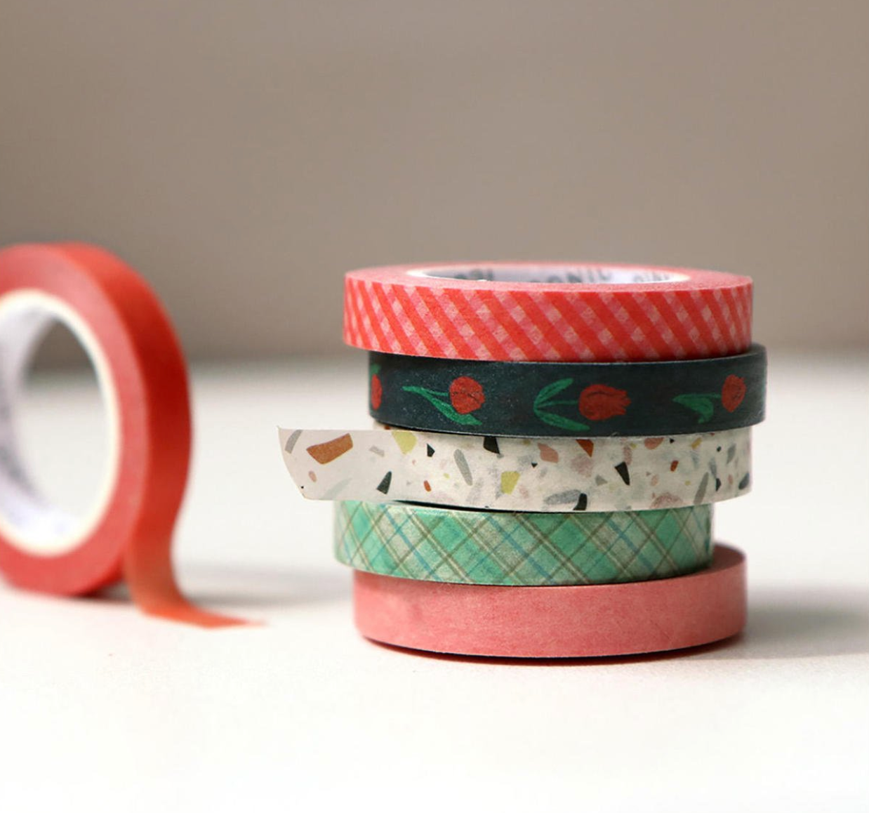Washi tape fino "Bloom" (pack x 2)