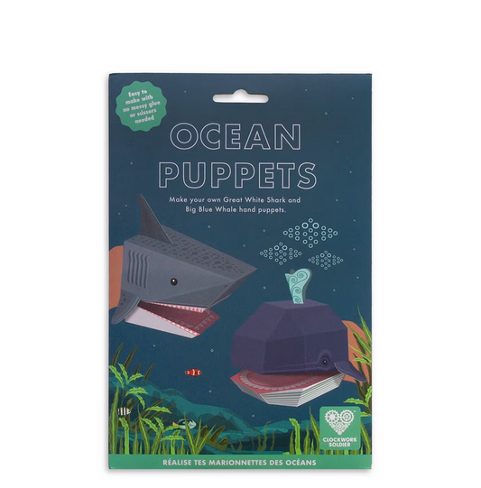 Marionetas tiburón y ballena