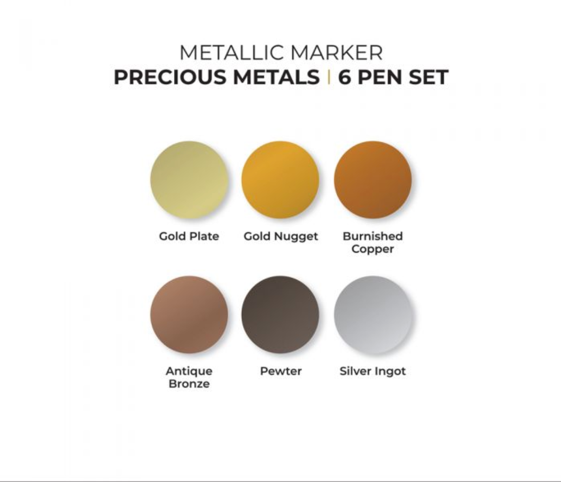 Brush Pens – Precious Metals