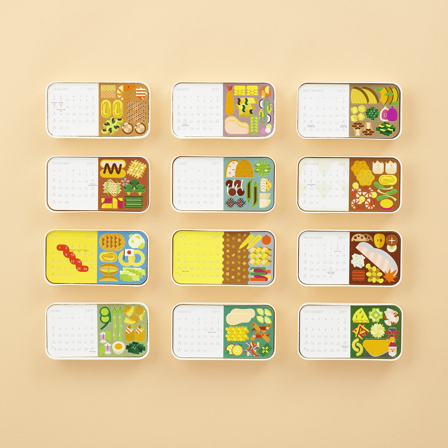 Calendario Caja Bento 1