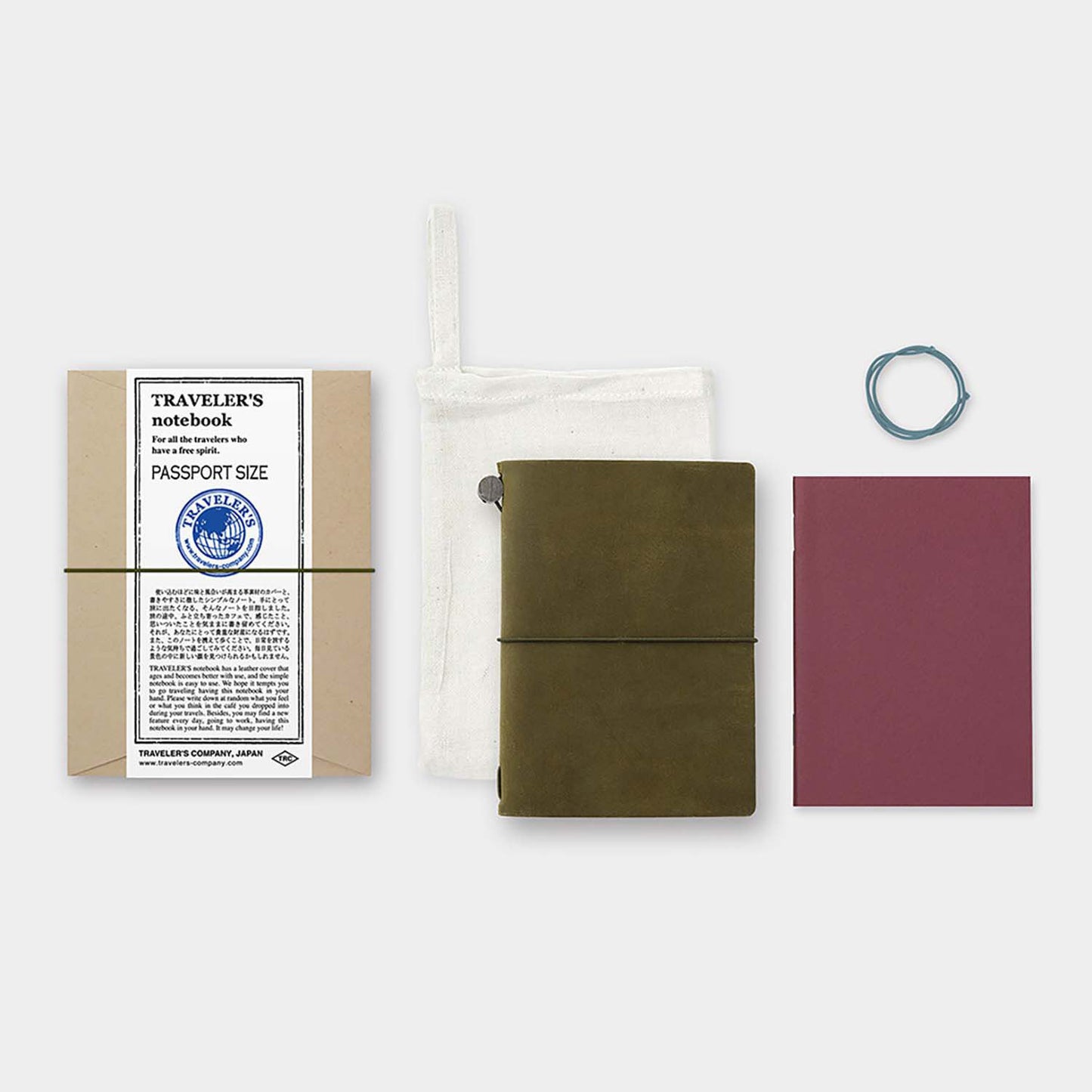 Traveler's Passport – Verde Oliva cover set