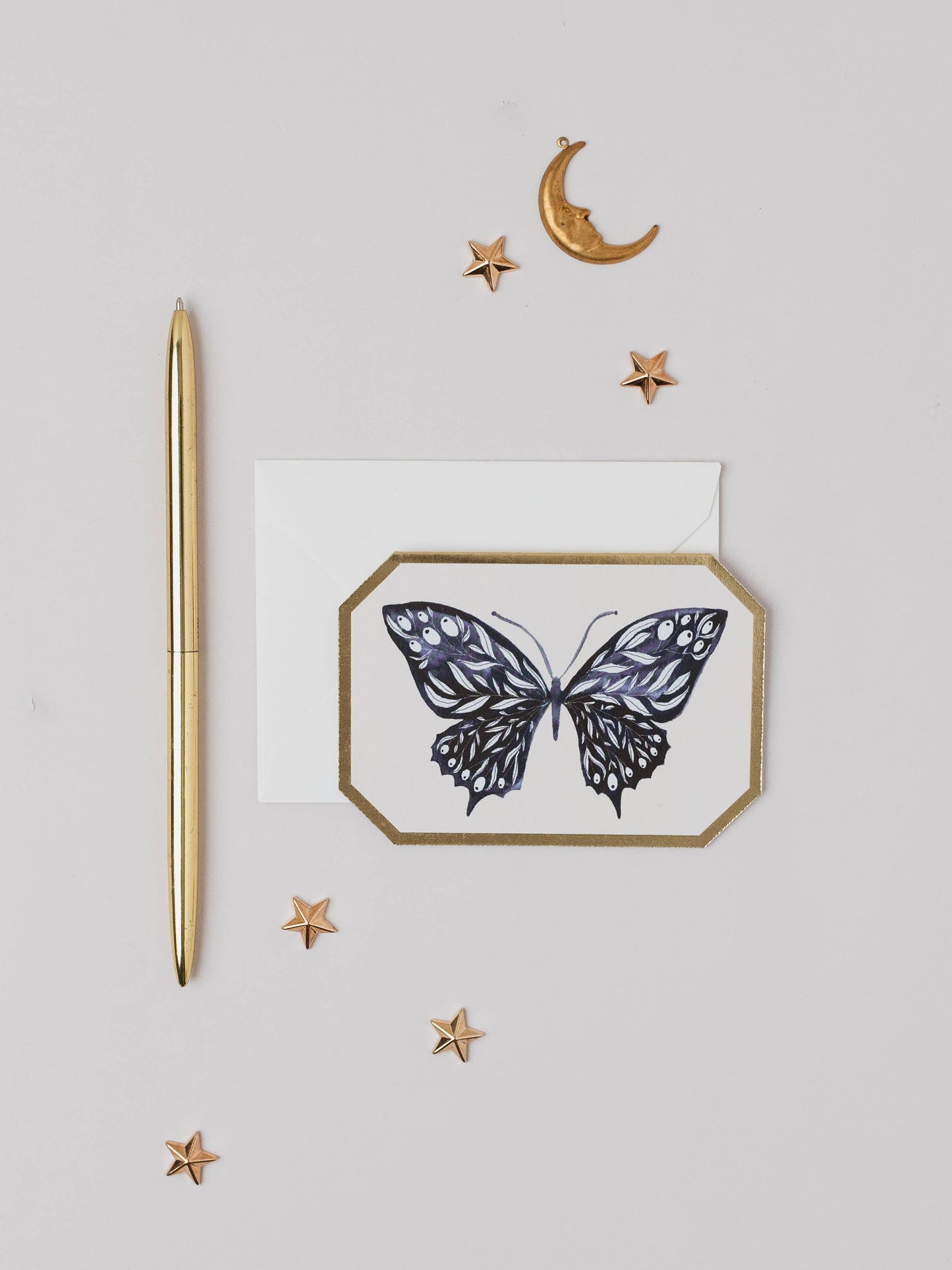 Mini tarjeta Mariposa azul