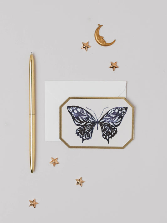 Mini tarjeta Mariposa azul