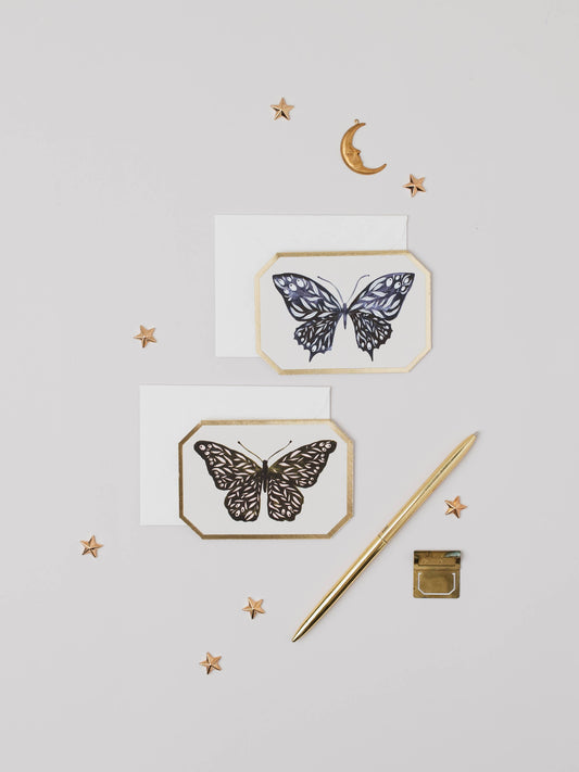 Mini tarjeta Mariposa azul