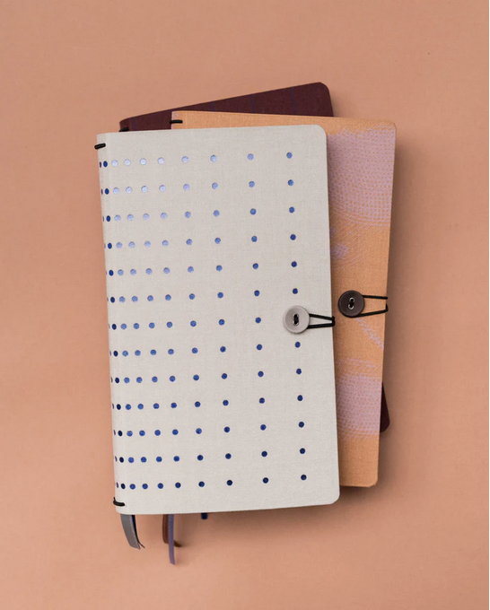 Libreta botón – Forever blue