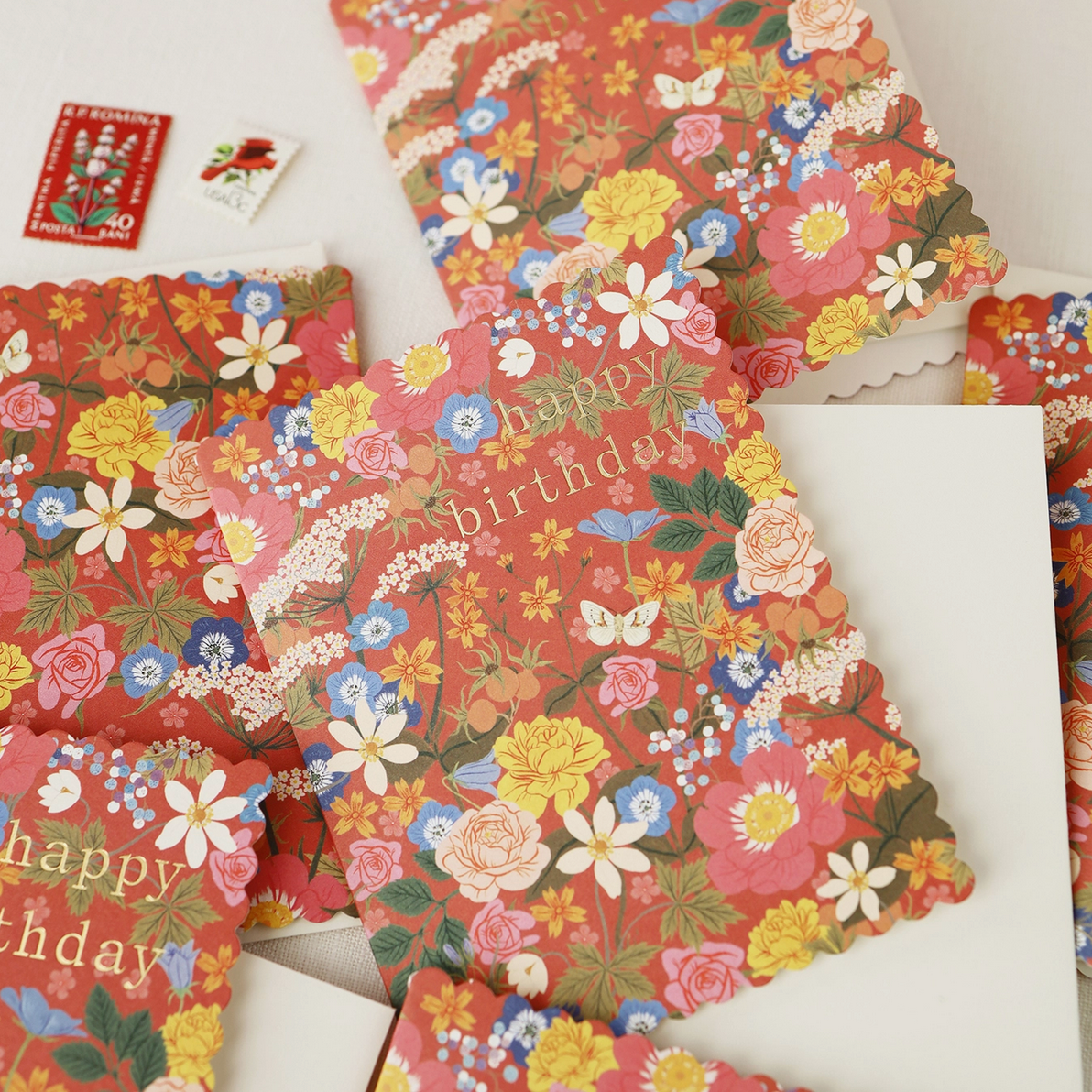 Tarjeta Happy Birthday Flora