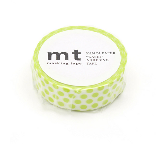 Washi tape "Dot" Lime