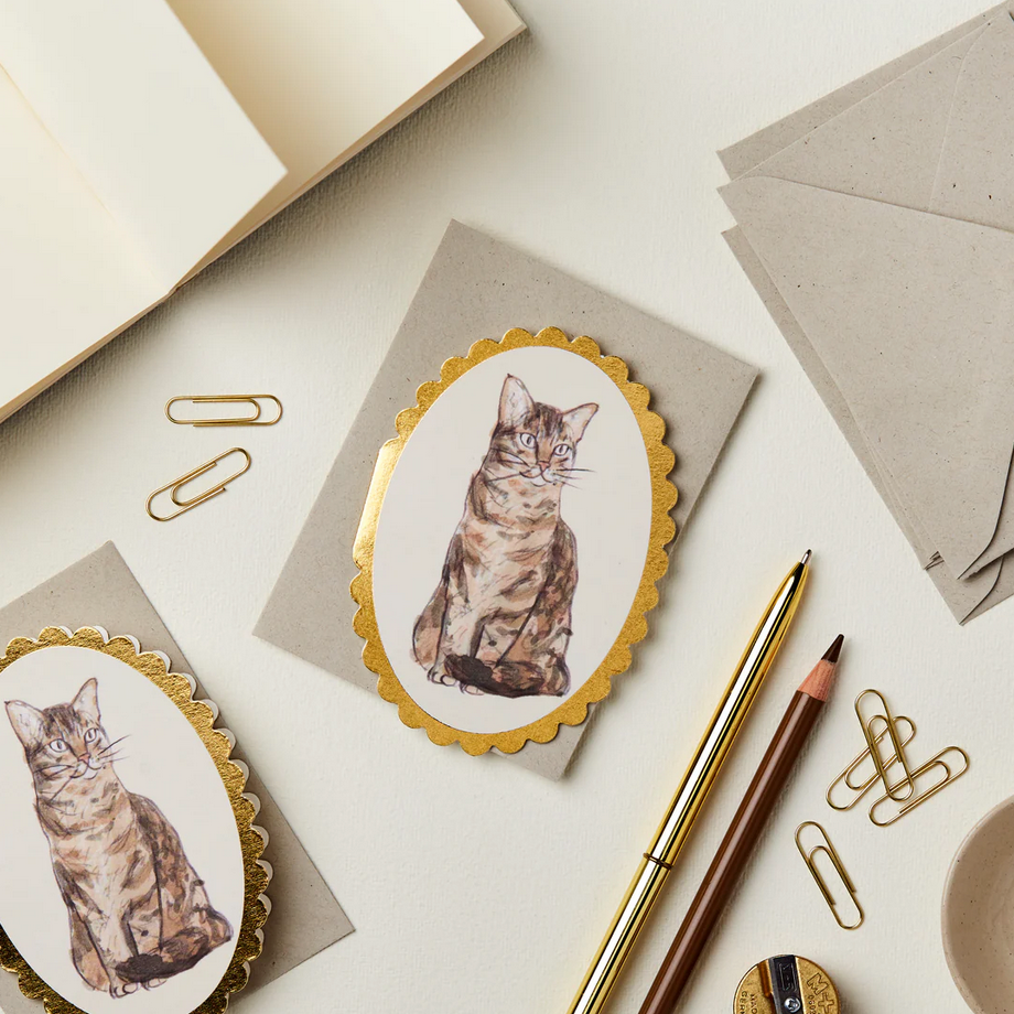 Tarjeta mini Tabby cat