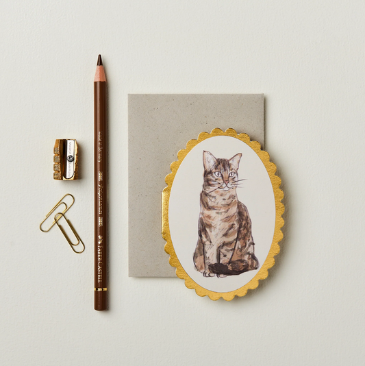 Tarjeta mini Tabby cat