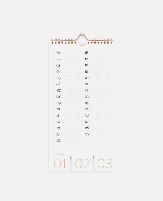 Calendario Cumpleaños rosa (perpetuo)