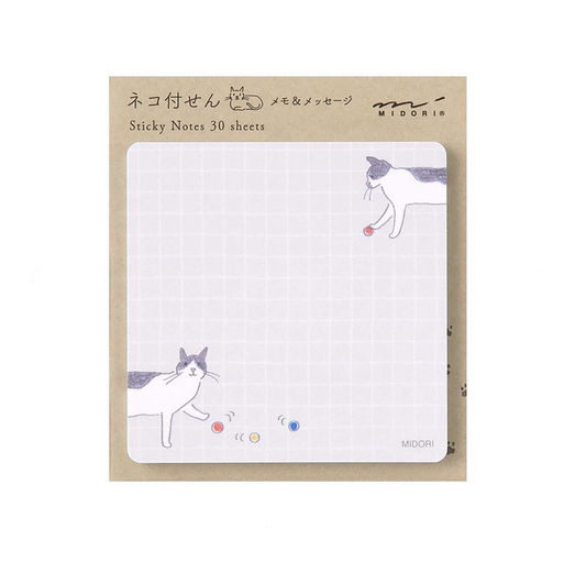 Post-it Gato y pelota
