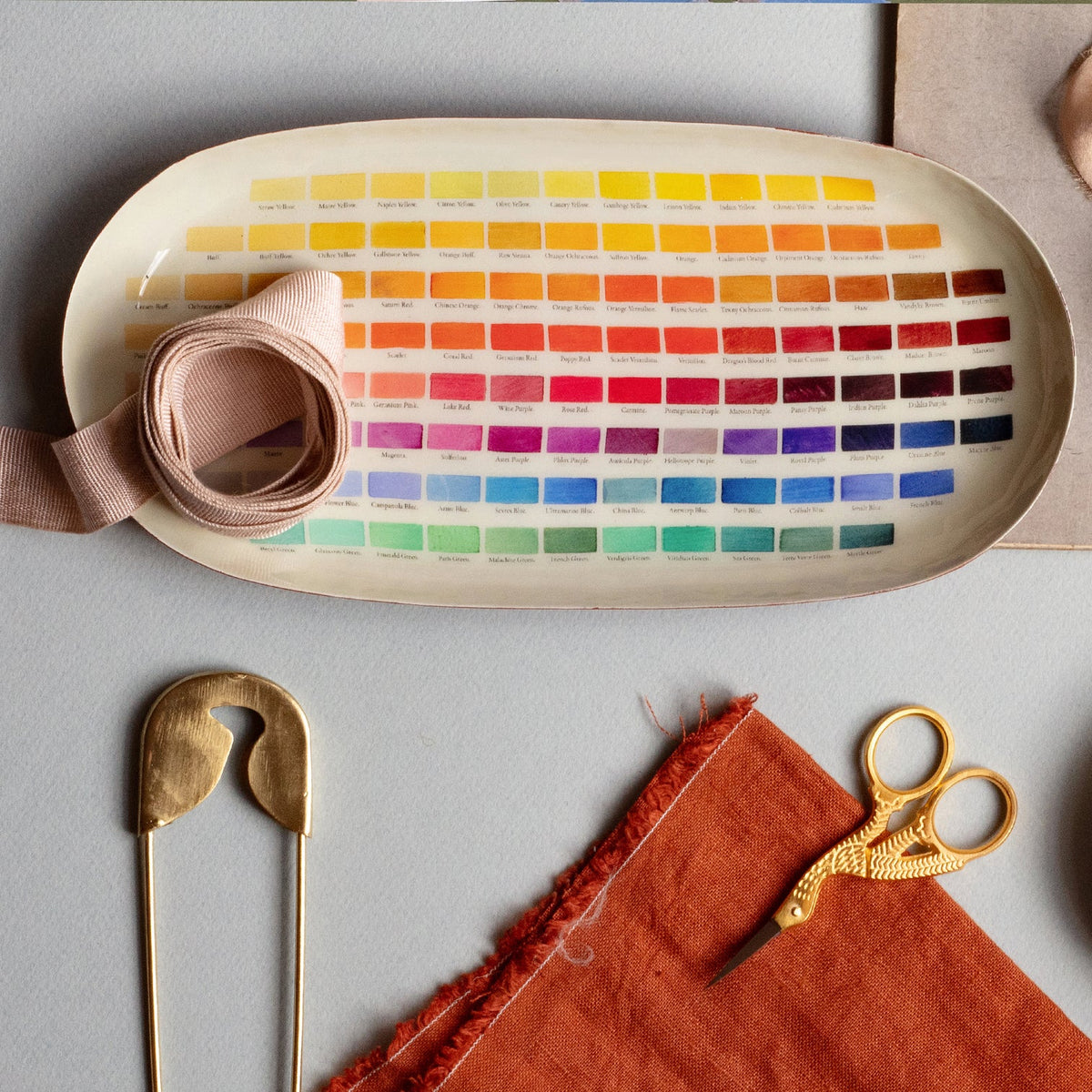 Nomenclatura de colores – Bandeja ovalada esmaltada