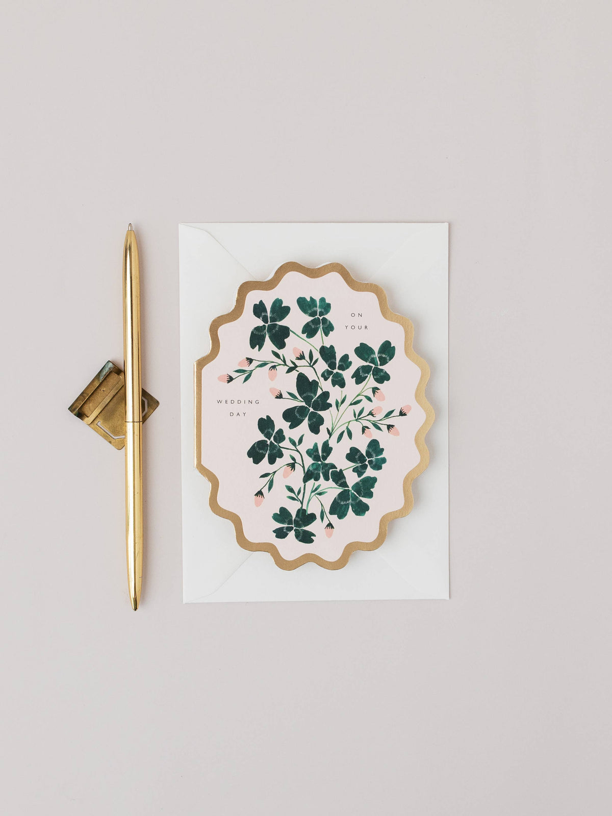 Wedding floral card. Tarjeta de boda floral