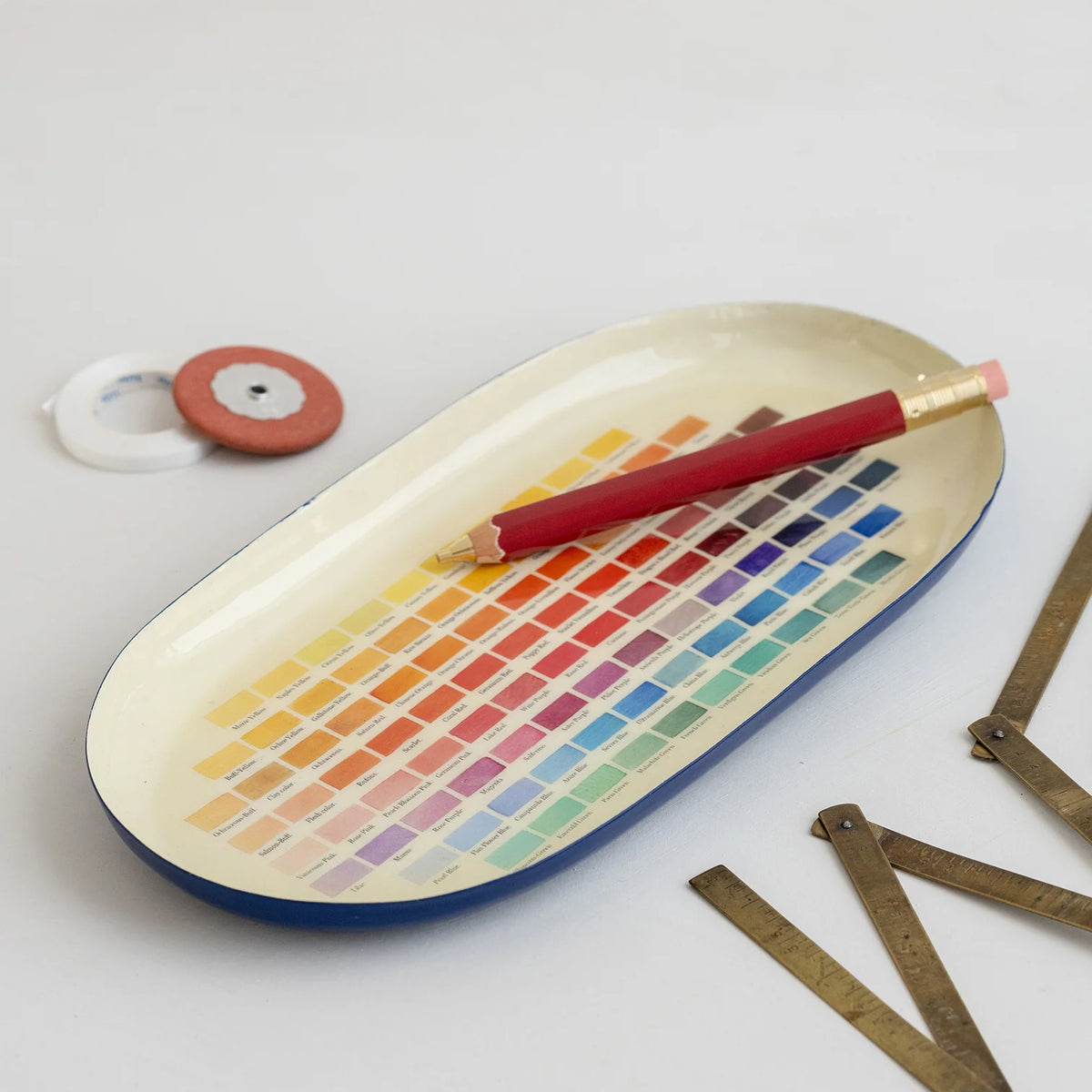 Nomenclatura de colores – Bandeja ovalada esmaltada