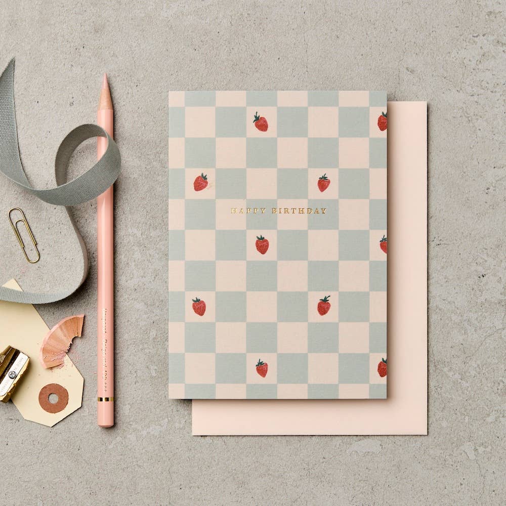 Tarjeta Strawberries birthday