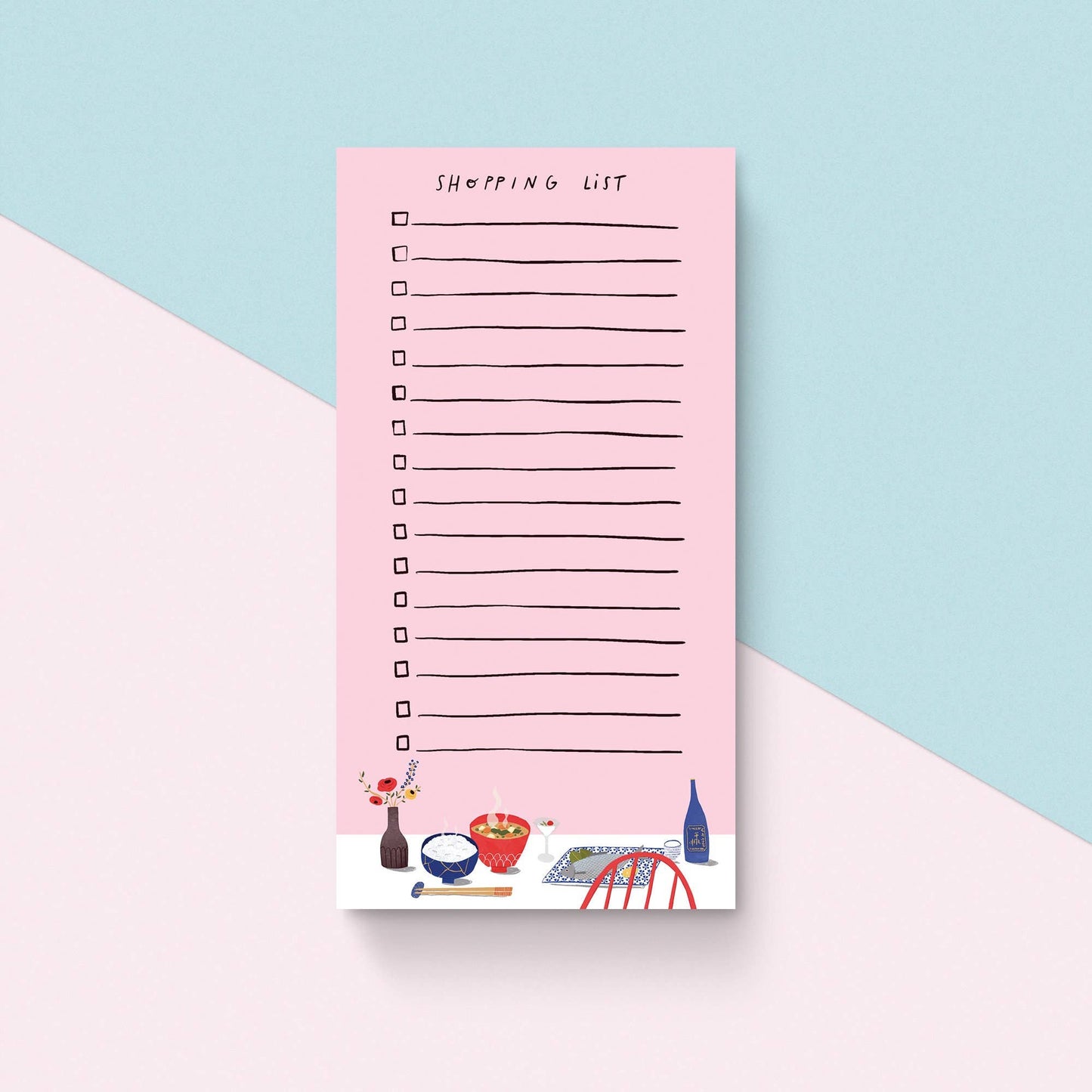 Block de notas – Shopping list