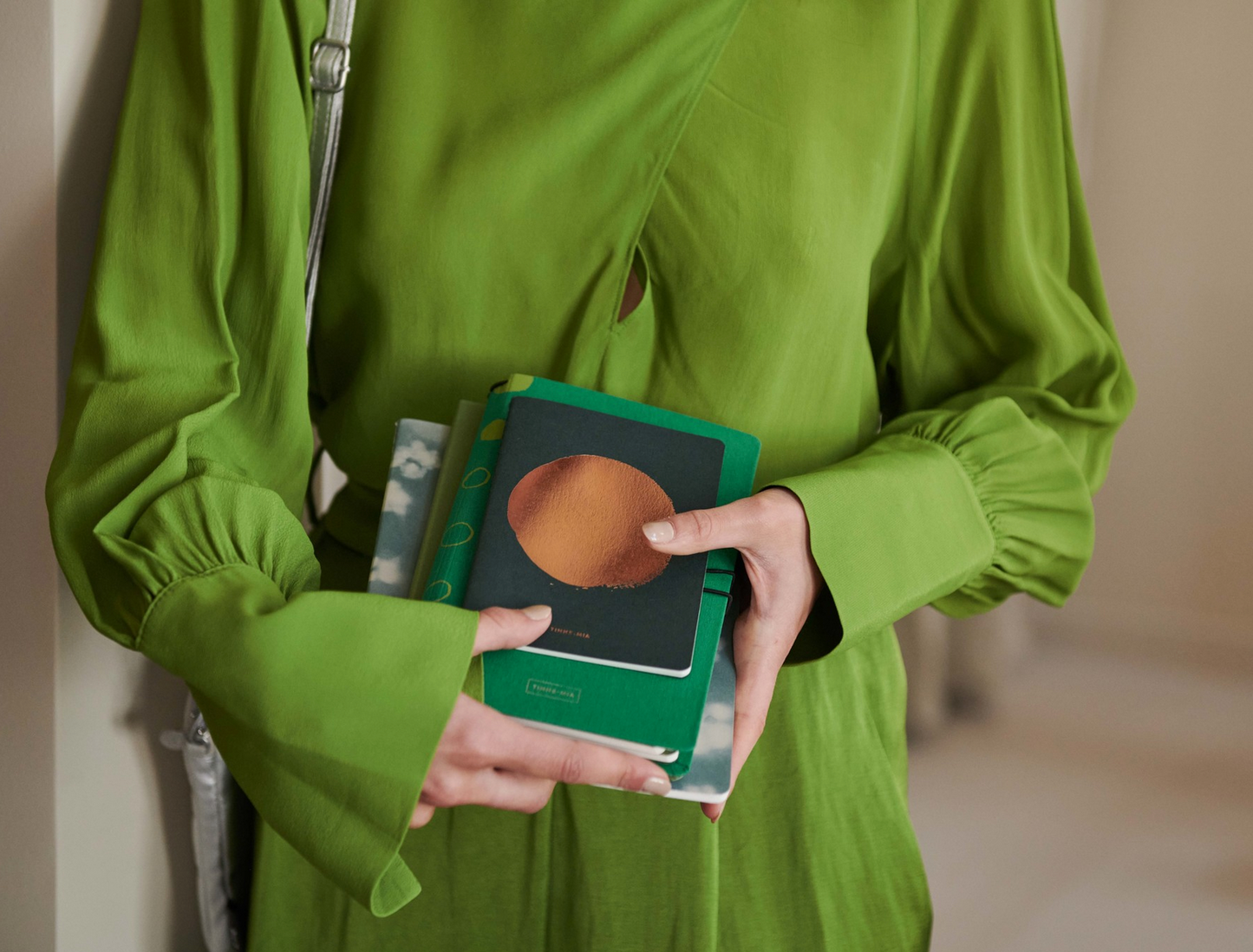 Libreta botón – Emerald