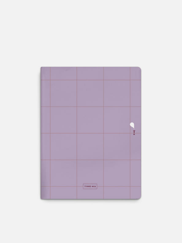 Libreta A5 – Lilac Grid (pack 2)