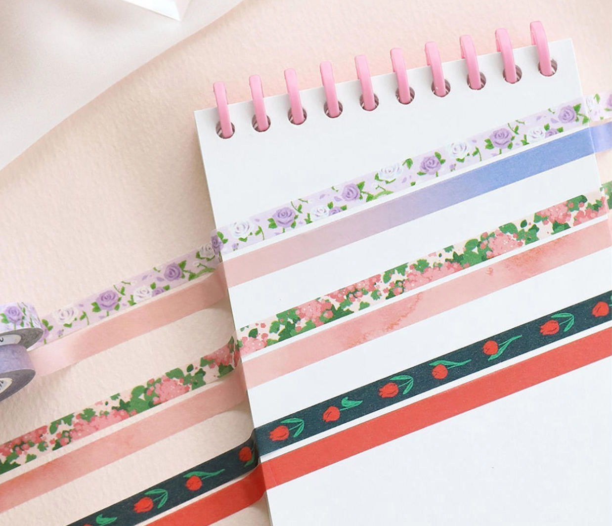 Washi tape fino "Bloom" (pack x 2)