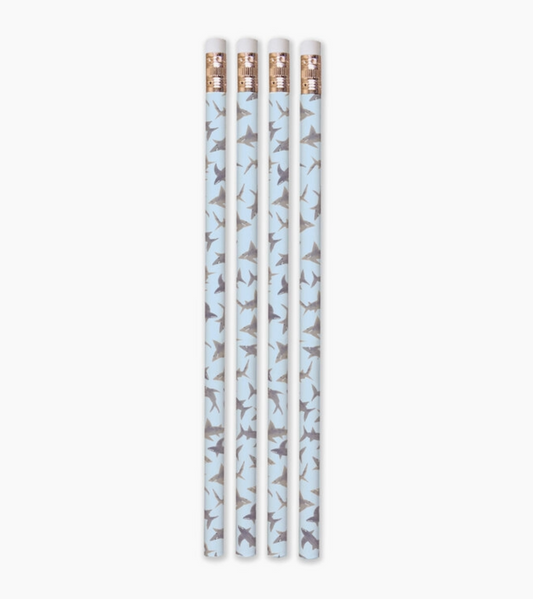 Set de 4 lápices Tiburones