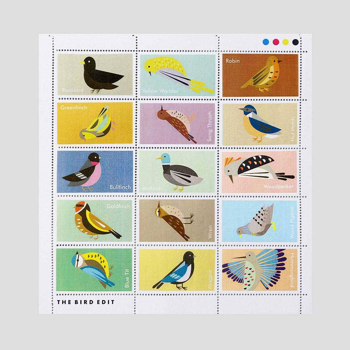 Colección de sellos Pájaros